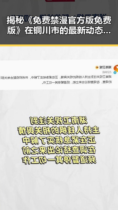 揭秘《免费禁漫官方版免费版》在铜川市的最新动态与讨论