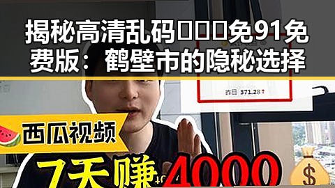 揭秘高清乱码🔞❌♋免91免费版：鹤壁市的隐秘选择