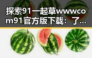 探索91 一起草wwwcom91官方版下载：了解其最新版本与功能