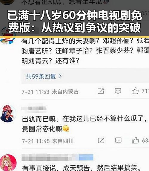 已满十八岁60分钟电视剧免费版:从热议到争议的突破
