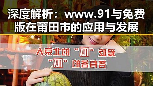深度解析:www.91与免费版在莆田市的应用与发展
