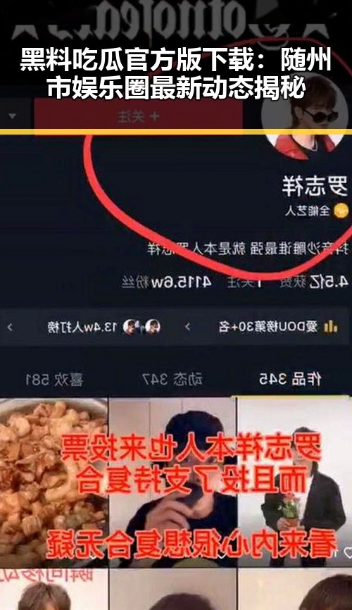 黑料吃瓜官方版下载：随州市娱乐圈最新动态揭秘