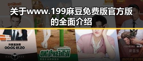 关于www.199麻豆免费版官方版的全面介绍